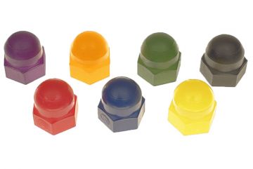 #6-32 Acorn Nut, Natural Nylon - Colored